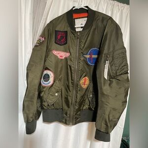 Uncle Ralph Olive Green Bomber Jacket
